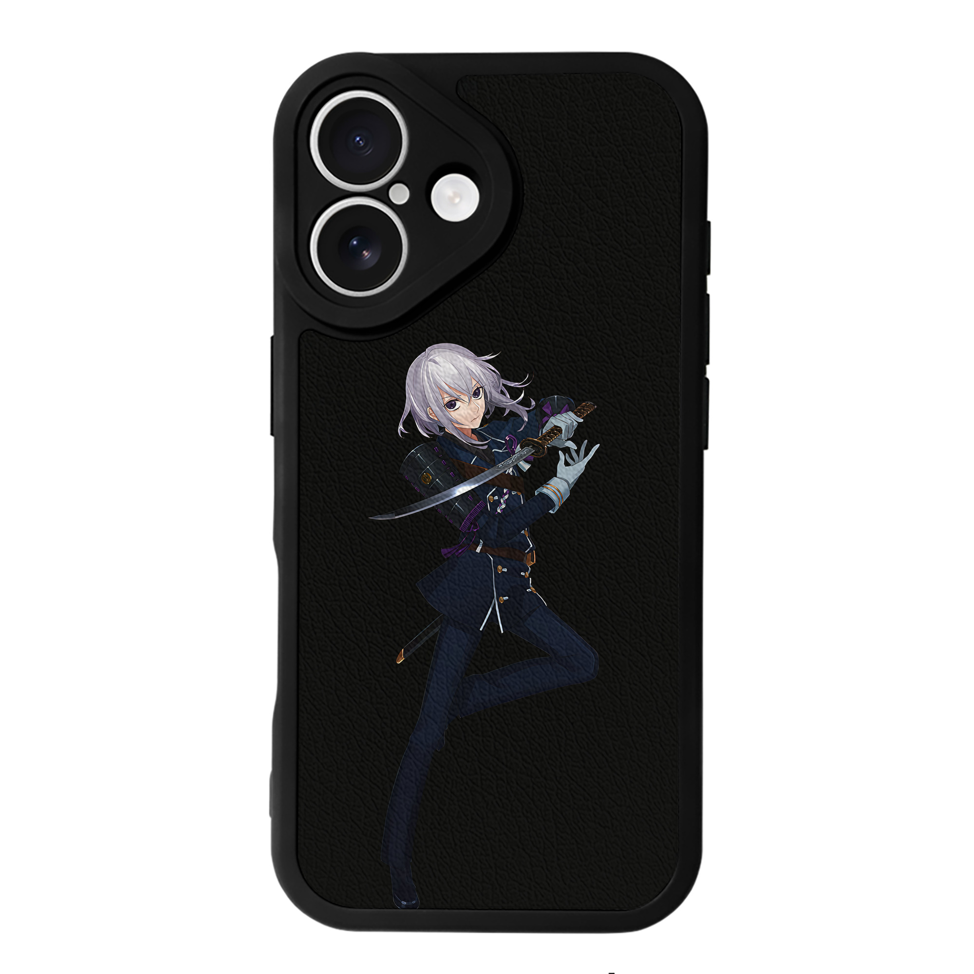 （画像用） 刀剣乱舞 Touken Ranbu 【iPhone 16シリーズ対応】シリコンスマホケース（レザー調） 材質：シリコン
